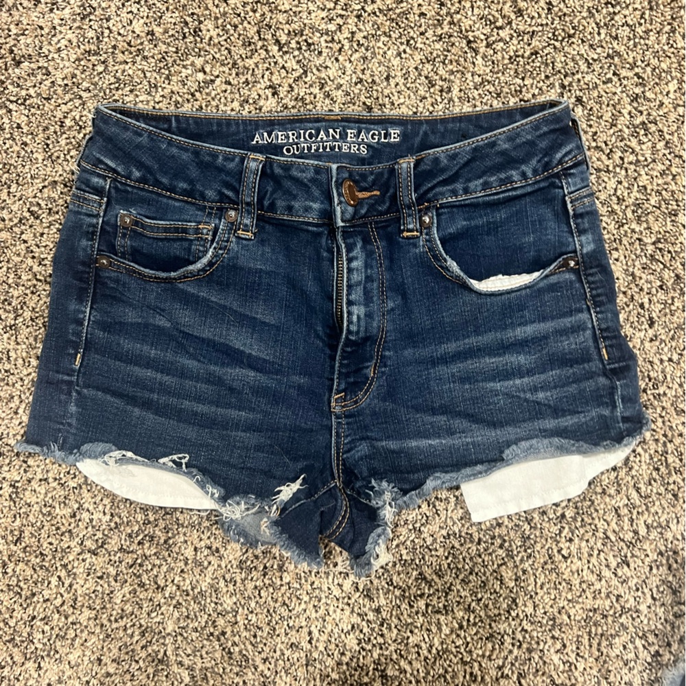 EUC AEO High Rise Shortie Shorts, super stretch, size 8